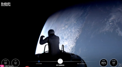 SpaceX開啟人類首次商業太空行走：美國億萬富翁