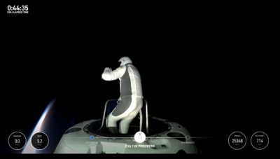 人類首次商用太空行走成功：SpaceX龍飛船返回地